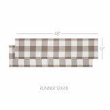 Portabella Check Table Runners-Lange General Store
