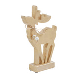 Pretty Prancer Brushed Gold Wooden Deer-Lange General Store