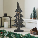Primitive Pine Distressed Black Wooden Trees-Lange General Store