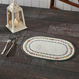 Pumpkin Bounty Braided Oval Placemat-Lange General Store