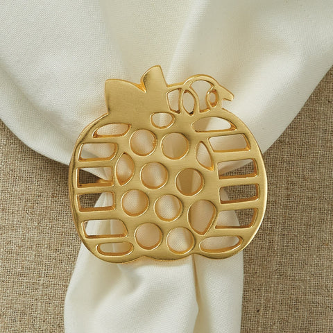 Pumpkin Gold Napkin Rings-Lange General Store