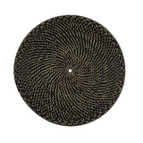 Rattan Black Charger Set-Lange General Store