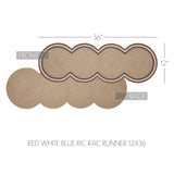 Red White Blue Ric Rac Table Runners-Lange General Store