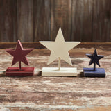 Red White Blue Wooden Stars-Lange General Store