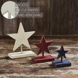 Red White Blue Wooden Stars-Lange General Store