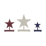 Red White Blue Wooden Stars-Lange General Store