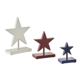 Red White Blue Wooden Stars-Lange General Store