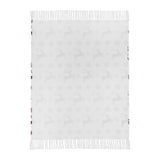 Reindeer Dash Red White Throw-Lange General Store