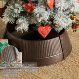 Ribbed Metal Tree Collar Bronze-Lange General Store
