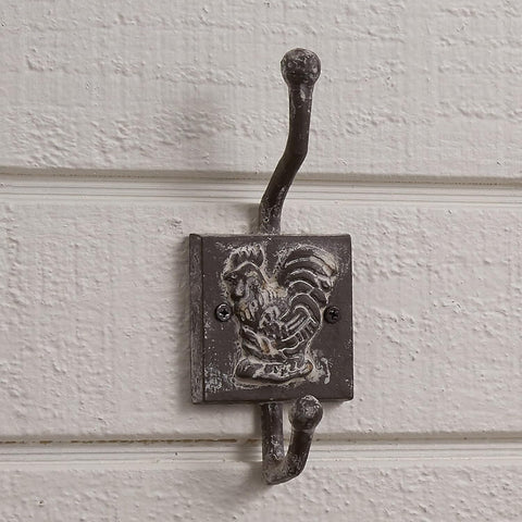 Rooster Cast Iron Hook Set-Lange General Store