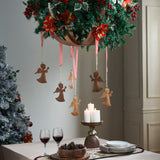 Rust Angel Metal Ornament Set of 6-Lange General Store