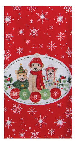Santa Paws Merry Pups Terry Towel-Lange General Store