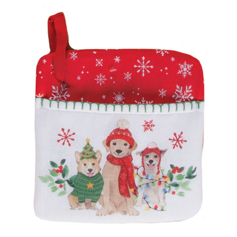 Santa Paws Pot Holder-Lange General Store