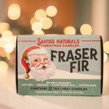 Santa's Naturals Tea Light Candle Set of 12 - Fraser Fir-Lange General Store