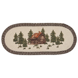 Secluded Cabin Braided Table Runner 36"-Lange General Store