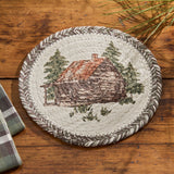 Secluded Cabin Braided Trivet Set of 3-Lange General Store