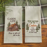Secluded Cabin Dishtowels-Lange General Store