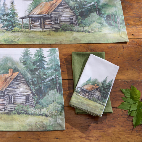 Secluded Cabin Napkins-Lange General Store