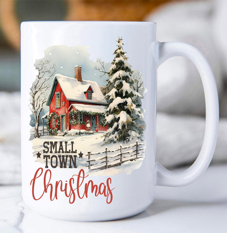 Small Town Christmas Steelville Mug-Lange General Store