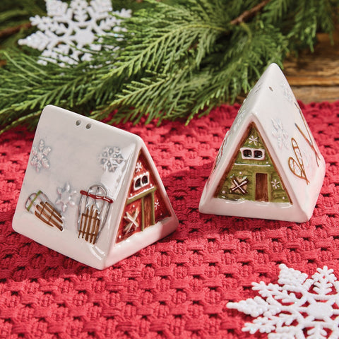 Snowflake Lodge Salt & Pepper Set-Lange General Store