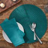 Solid Peacock Braided Placemats-Lange General Store