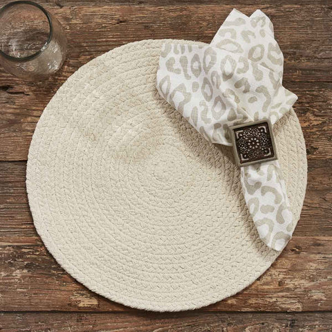 Solid Pebble Braided Placemats-Lange General Store