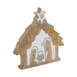 Star of Bethlehem Natural Wooden Nativity Scene-Lange General Store