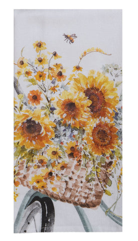 Sunflowers Forever Bike Terry Towel-Lange General Store