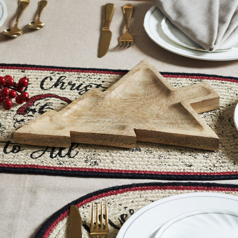 Tree-Shaped Natural Wooden Decorative Tray-Lange General Store