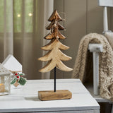 Two-Tone Natural Wooden Tree-Lange General Store