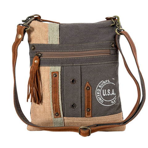 USA Canvas Patch Crossbody Bag-Lange General Store