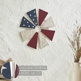 USA Flag Metal Windmill Blades Wall Hanging-Lange General Store