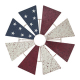 USA Flag Metal Windmill Blades Wall Hanging-Lange General Store