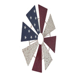 USA Flag Metal Windmill Blades Wall Hanging-Lange General Store