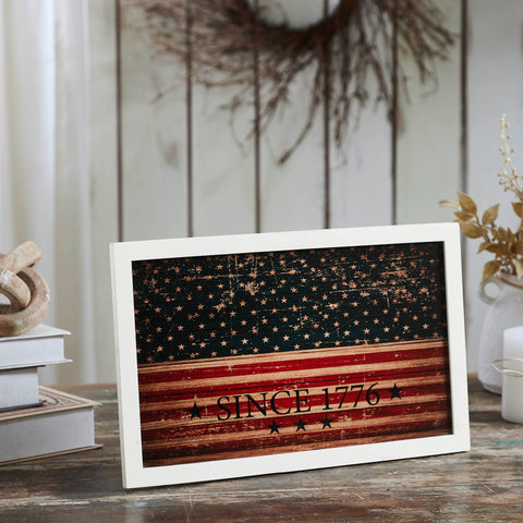 Vintage USA Flag Since 1776 Sign-Lange General Store