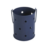 Votive Candle Holder w/Stars Cutout Navy-Lange General Store