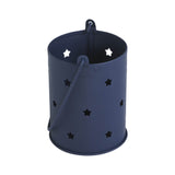 Votive Candle Holder w/Stars Cutout Navy-Lange General Store