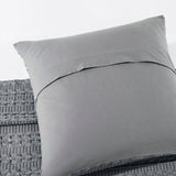 Waffle Weave Dark Gray Euro Sham Set of 2-Lange General Store