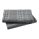 Waffle Weave Dark Gray Pillow Cover Set of 2-Lange General Store