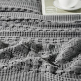 Waffle Weave Dark Gray Pillow Cover Set of 2-Lange General Store