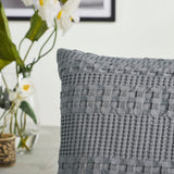 Waffle Weave Dark Gray Sham Set of 2-Lange General Store