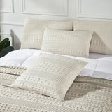 Waffle Weave Natural Euro Sham Set of 2-Lange General Store