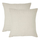 Waffle Weave Natural Euro Sham Set of 2-Lange General Store