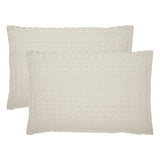 Waffle Weave Natural Sham Set of 2-Lange General Store