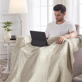 Waffle Weave Natural Throw-Lange General Store