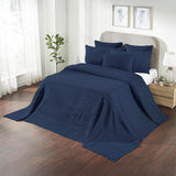 Waffle Weave Navy Blue Blanket-Lange General Store