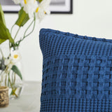 Waffle Weave Navy Blue Body Pillow Cover-Lange General Store