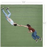 Waffle Weave Olive Green Blanket-Lange General Store