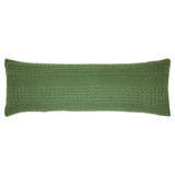 Waffle Weave Olive Green Body Pillow Cover-Lange General Store