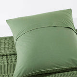 Waffle Weave Olive Green Pillow Cover Set of 2-Lange General Store